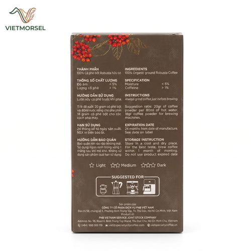 Cà Phê Pleiku Robusta Rang Xay